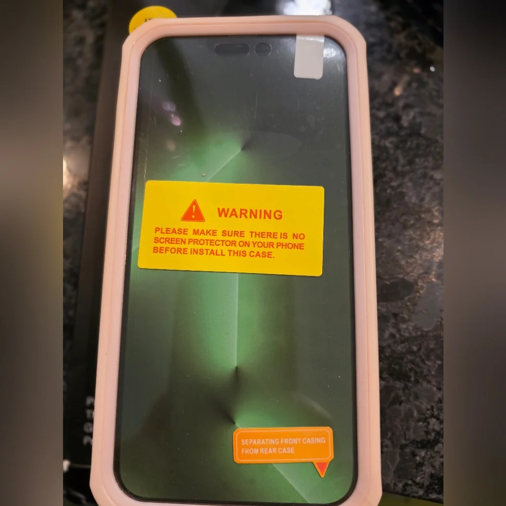 Heavy Tempered Glass Case for Pro Max 14 IPHONE -